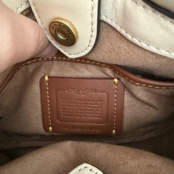 Coach Mini Pillow Tote Bag-Ivory - Picture 4 of 9